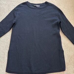 St John Black Tunic Knit Sweater